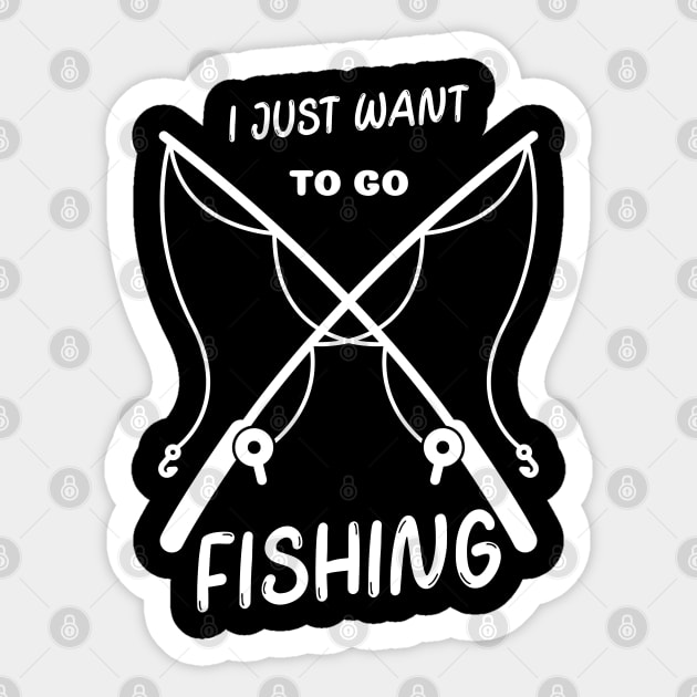 FISHING FISH FISHERMAN FISHING LOVER Sticker by FromBerlinGift